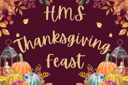 fall decorative graphic hms thanksgiving feast
